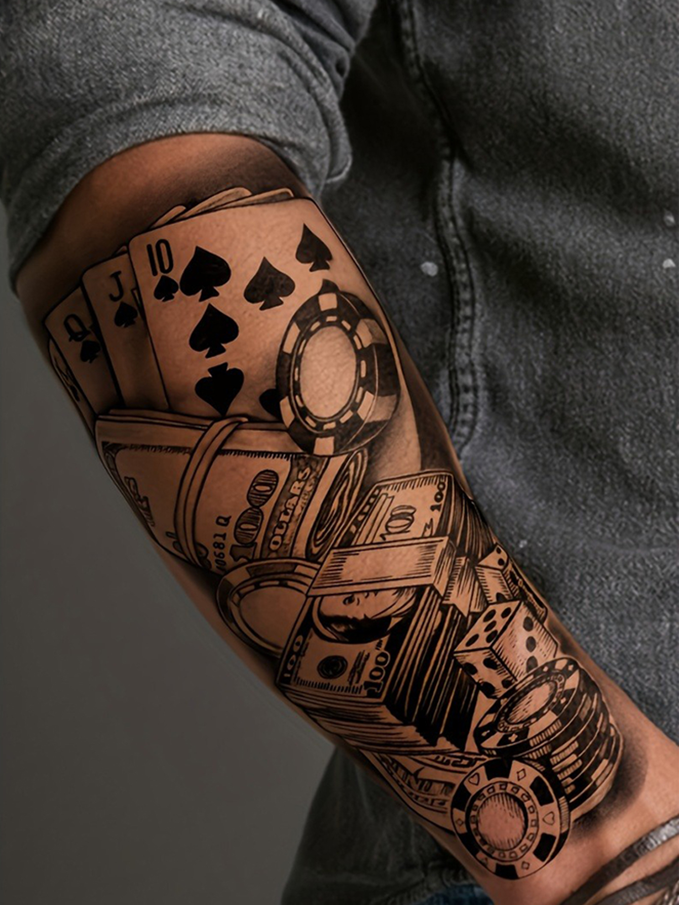Black Gang Street Style Tattoo Sticker